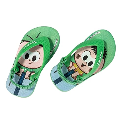 Chinelo Baby Ipanema Turma Da Monica Verde