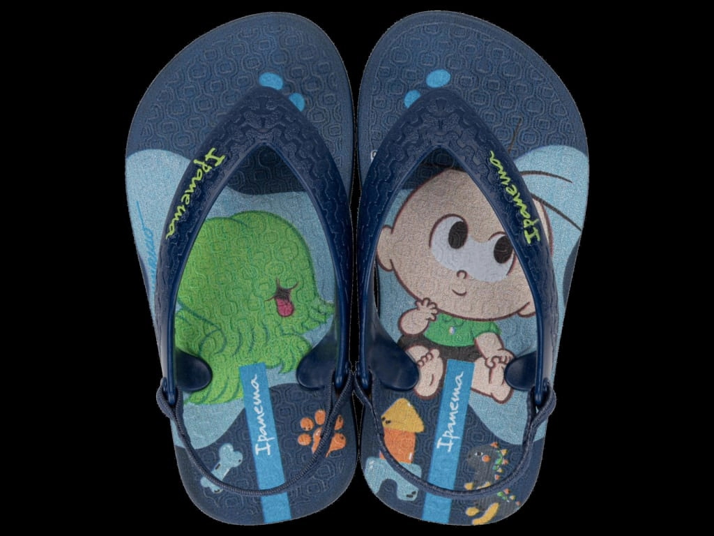Chinelo Bebe Turma Da Monica Ref Azul Marin 17.18 81048