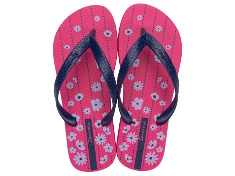 Chinelo Ipanema Feminino Happy Azul Rosa 25279bf113 Grendene