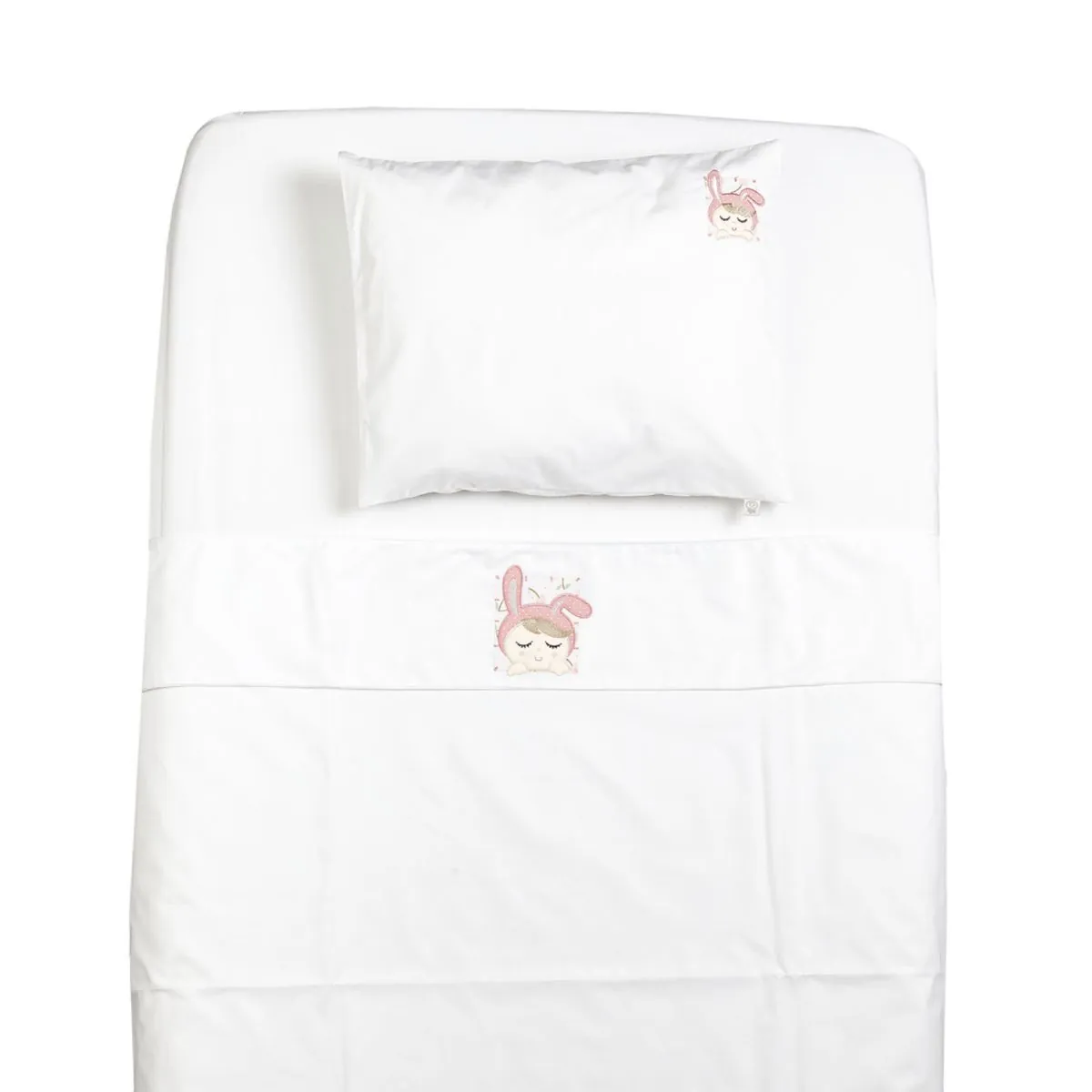 Lençol de Berço e Mini Cama Percal 200 fios 3 peças Colorido Boneca D´Bella for Baby