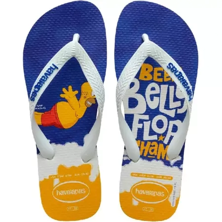 Chinelo Branco/branco/azul Estrela/azul Estrela Simpsons Havaianas Printed Top N° 39/40