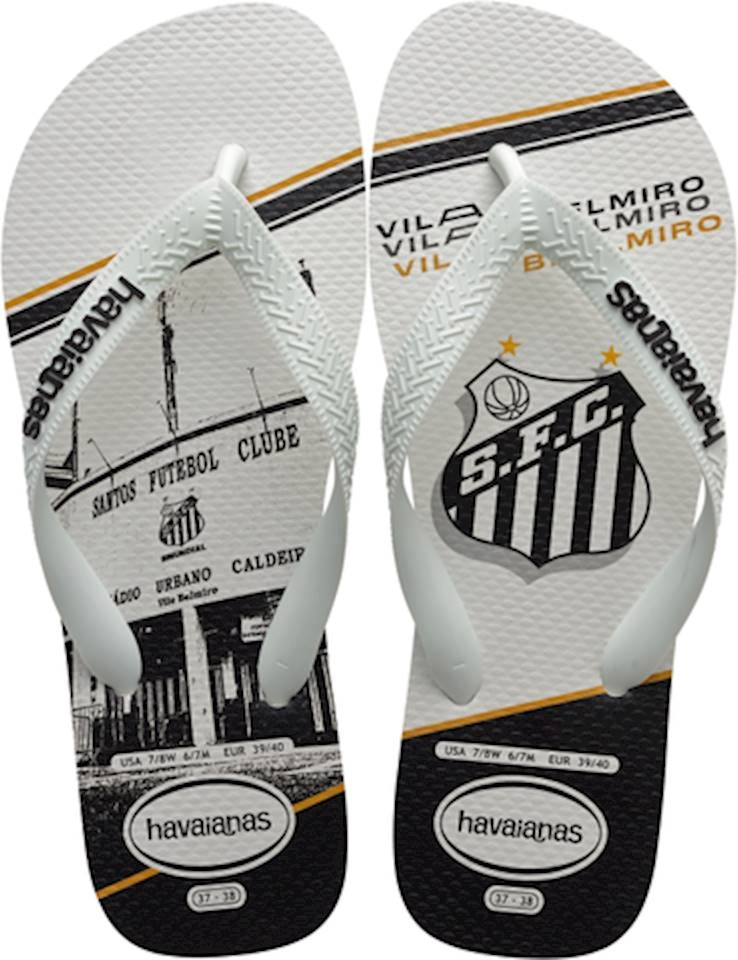 Chinelo Adulto Havaianas Top Times Santos Branco
