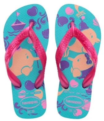 Sandalia Havaiana Kids Top Pets Az Trad/rosa Gum 27/28