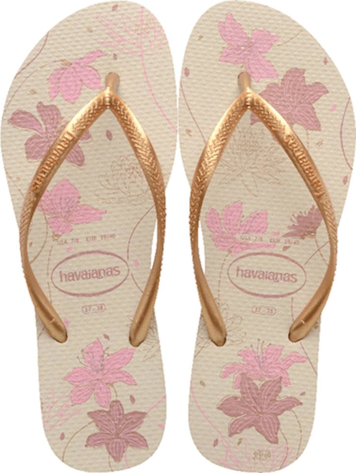 Chin.havaianas Slim Organic.bege/dour