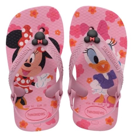 Chinelo Infantil Havaianas Disney Cla Rosa