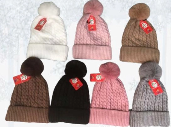 Touca Adulto Pompom Gr62218 Global