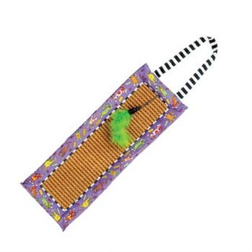 Fat Cat Scratchy Mat Doorknob Hanger Toy 610017 Catnip Toys