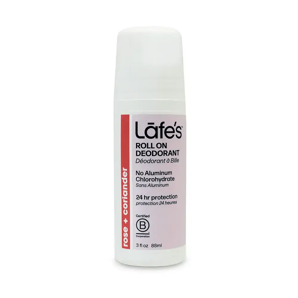Desodorante Roll-on Natural Rose e Coriander 88ml - Lafe s