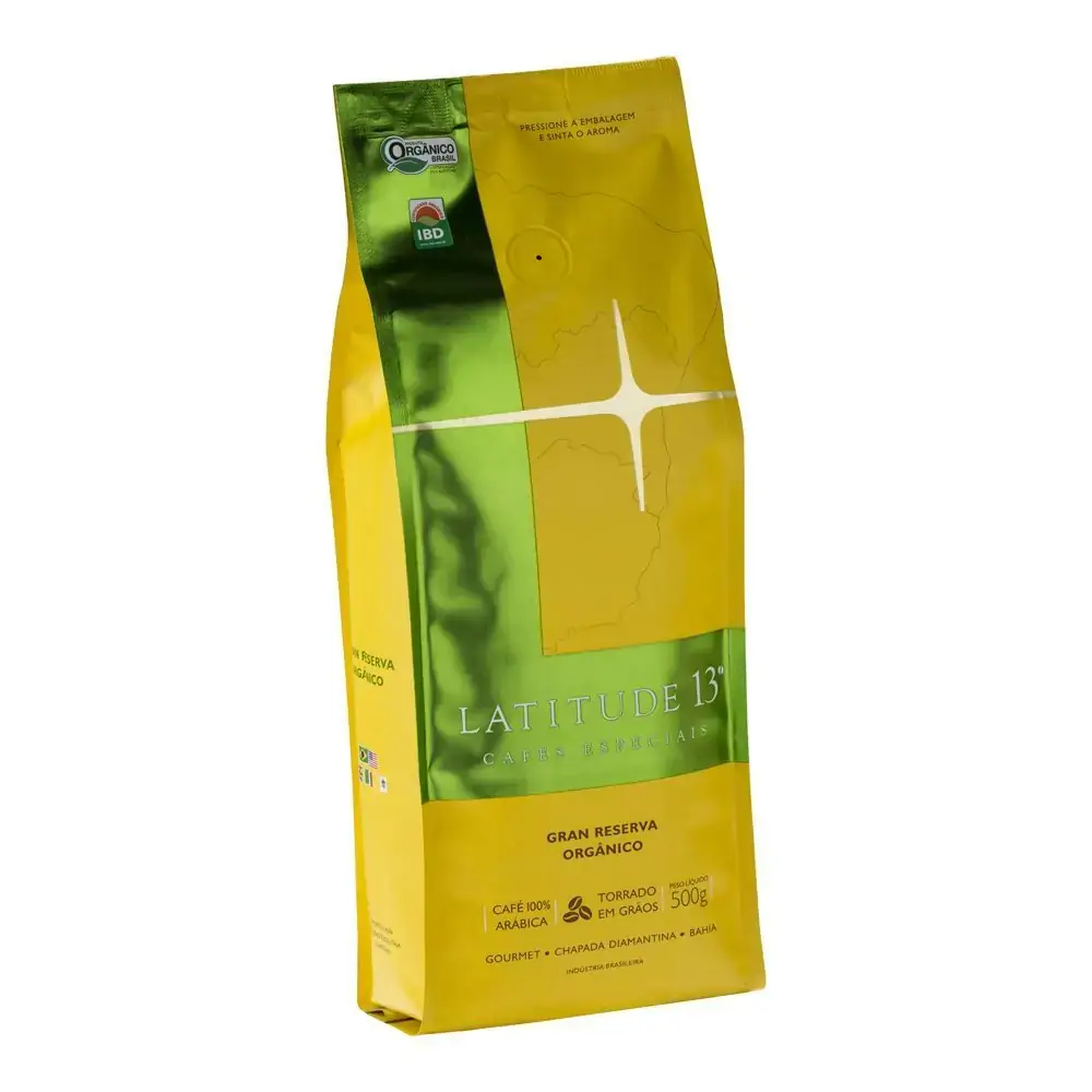 Cafe Organico Gran Torrado Em Graos 500g Latitude 13