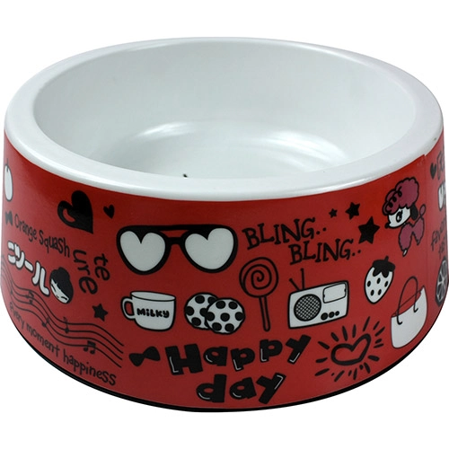 Comedouro Para Cães Vermelho Médio Jambo Pet