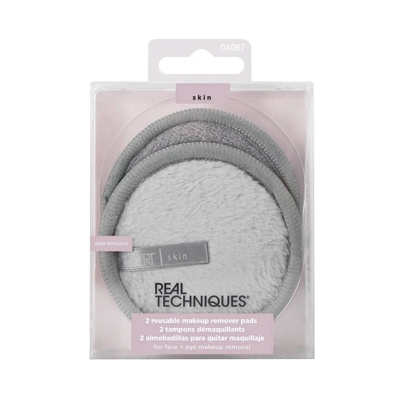 Almofadas De Remoção De Maquiagem Reutilizáveis Da Real Techniques 2 Peças
