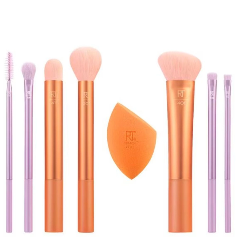 Real Techniques Level Up Brush Sponge Kit, Makeup Brushes For Eyeshadow, Foundation, Blush, Bronzer,