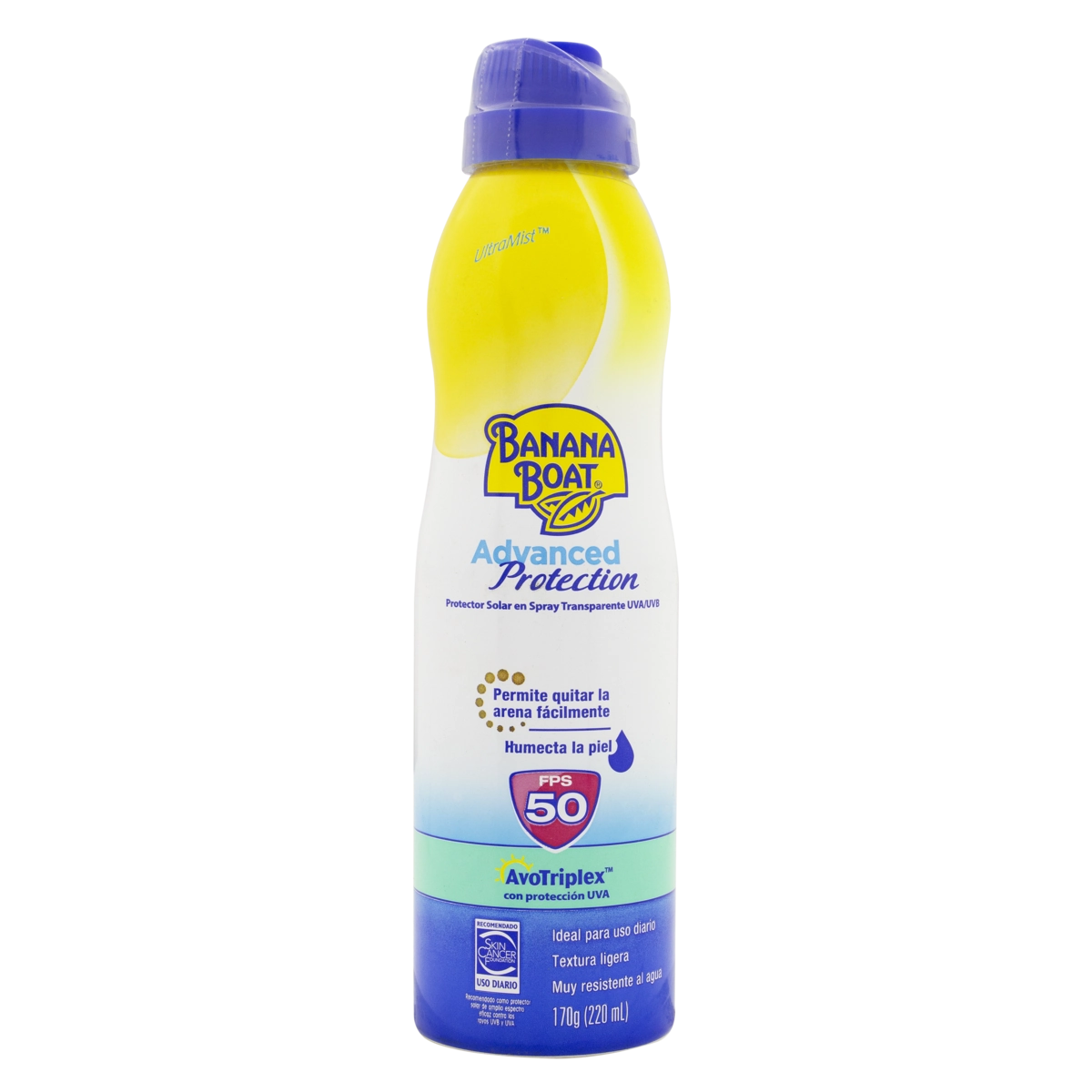 Protetor Solar Advanced Protection Spray Fps 50 Banana Boat Frasco 220ml