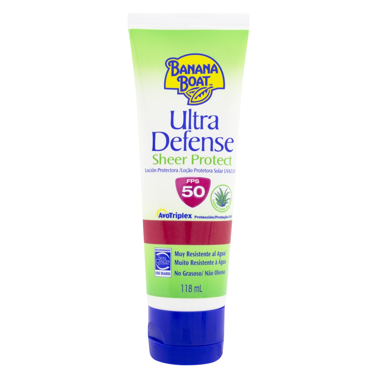 Protetor Solar Loção Ultra Defense Fps 50 Banana Boat Bisnaga 118ml