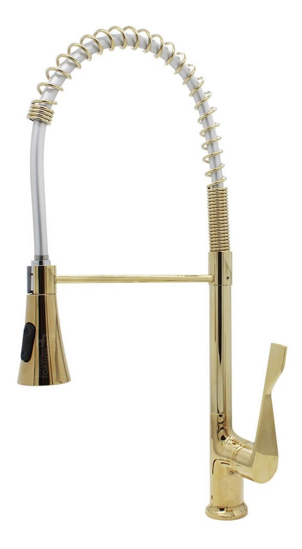 Torneira Monocomando Gourmet 57 Cm Miami Gold 3426