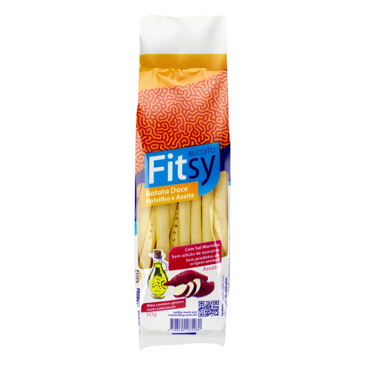 Snack De Batata Doce Fitsy Pacote 50g