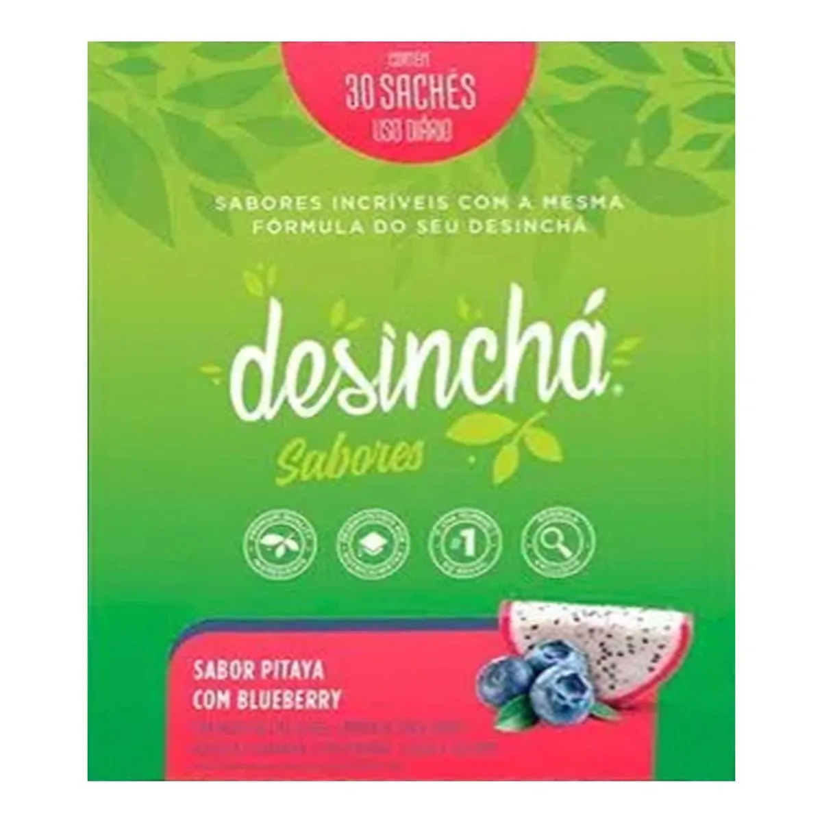 Desinchá Sabor Pitaya com Blueberry com 30 Sachês