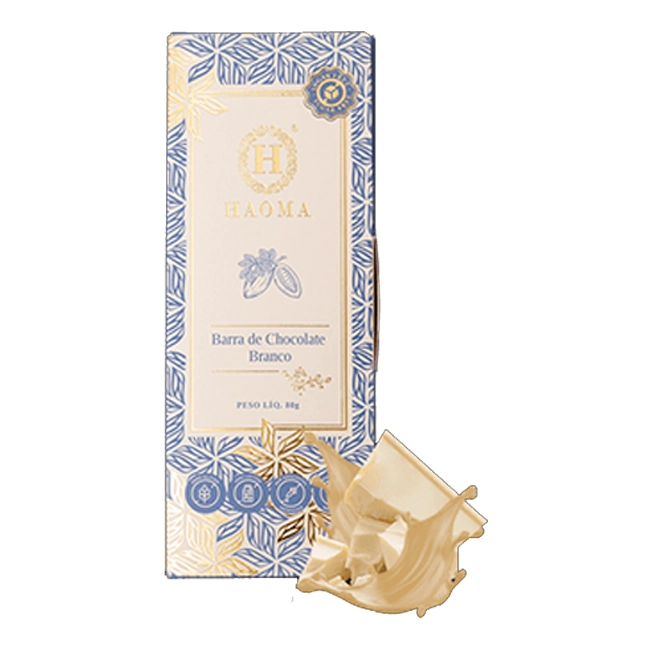 Barra De Choc Branco Haoma 80g