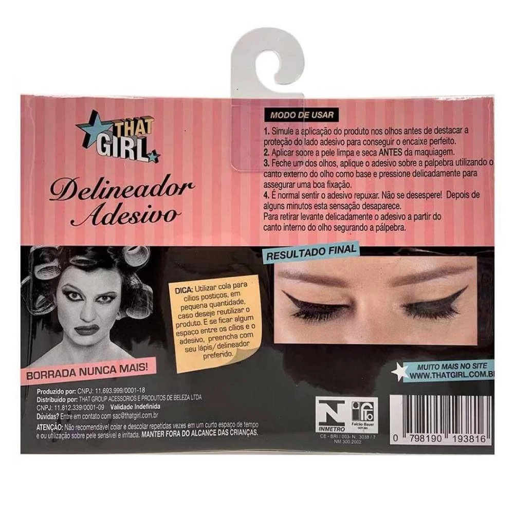 Delineador Adesivo That Girl Gatinho Classico 4 Pares