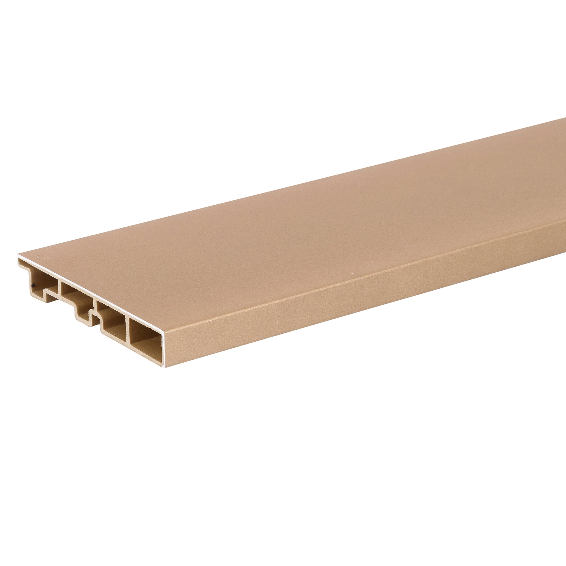 Rodapé WPC Liso Laca Bronze 240x10,5cm Ecovale