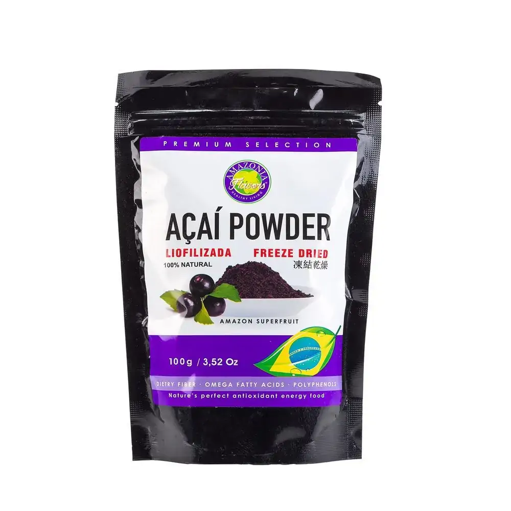 Açaí Powder Liofilizada Organica 100g Amazonia Flavors Alimentos