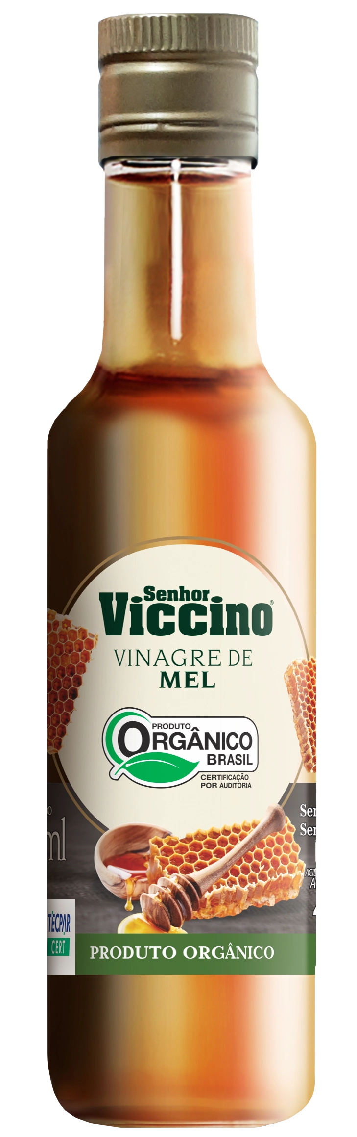 Vinagre Fruta Senhor Viccino 400ml Mel Organico