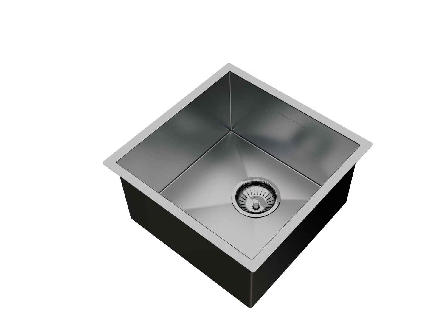 Cuba Inox Quadrada Gourmet Com Válvula 350 X 350