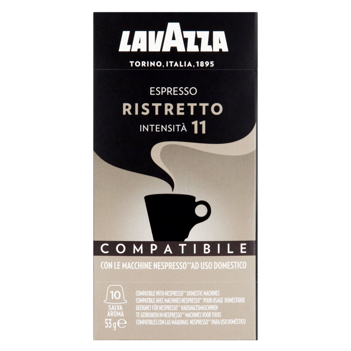 Café Em Cápsula Torrado E Moído Espresso Ristretto Lavazza Caixa 53g 10 Unidades