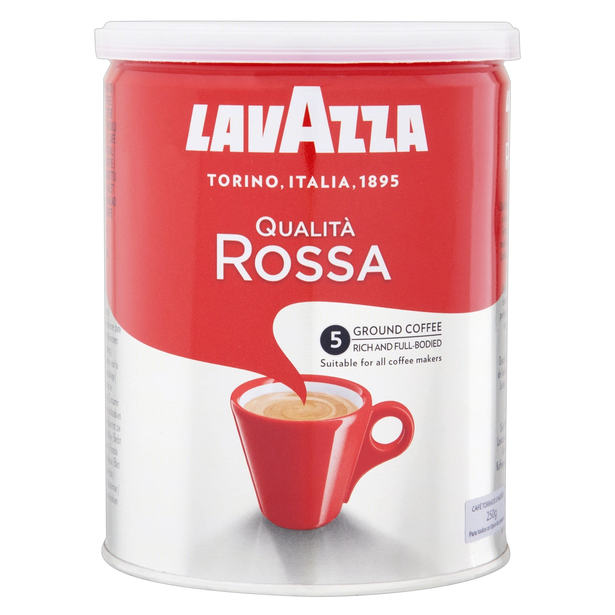 Café Torrado E Moído Lavazza Qualità Rossa Lata 250g