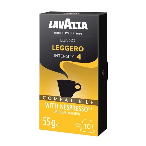 Café Em Cápsula Torrado E Moído Lungo Leggero Lavazza Caixa 55g 10 Unidades