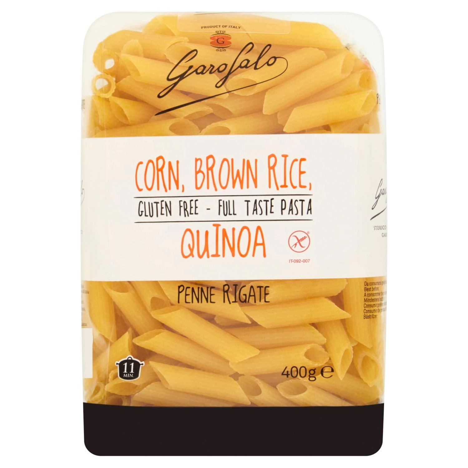 Gluten Free Penne Rigate Pasta 17.6 Oz
