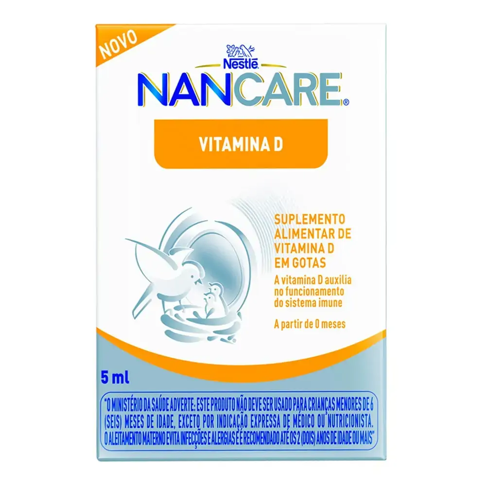 Suplemento Vitamínico Nancare Vitamina D Nestlé 5ml Gotas
