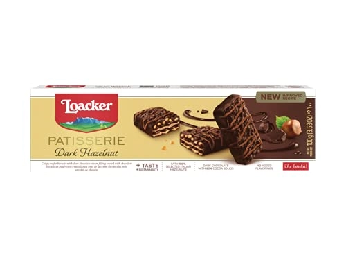 Biscoito Loacker Gran Pasticceria Dark Hazelnut 100g