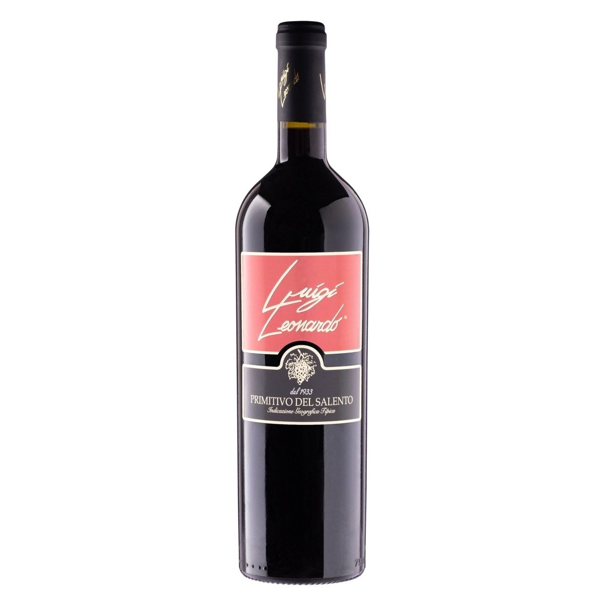 Vinho Italiano Tinto Luigi Leonardo Garrafa Primitivo Del Salento 750ml