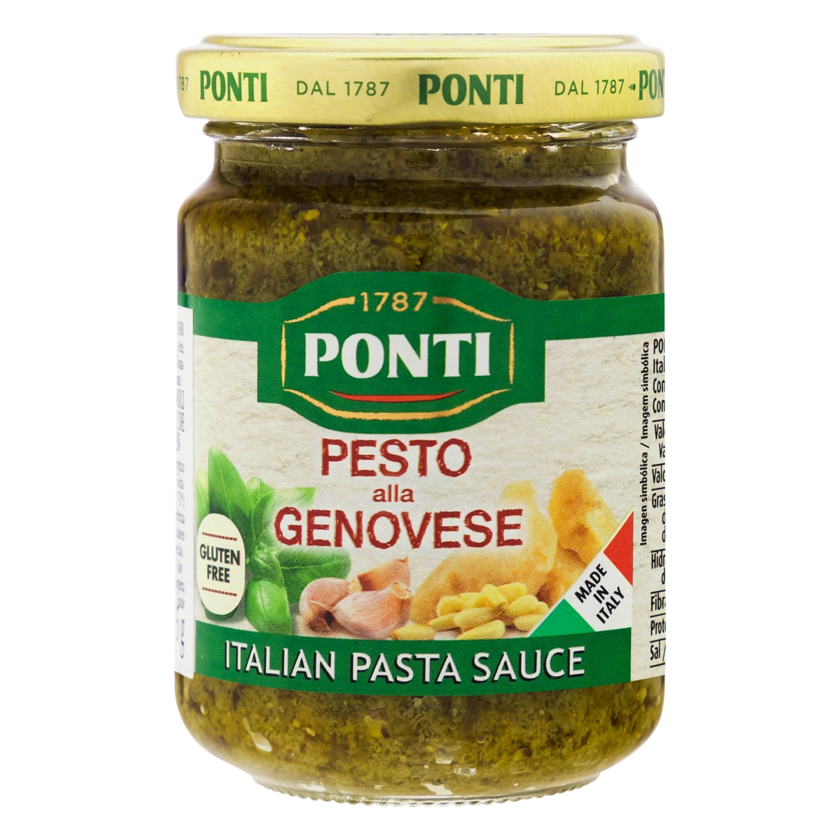 Molho Pesto Ponti Vidro 135g