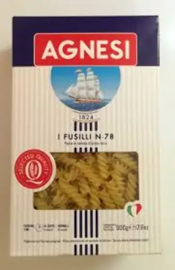 Macarrão Agnesi Gr Duro 500gr Fusilli