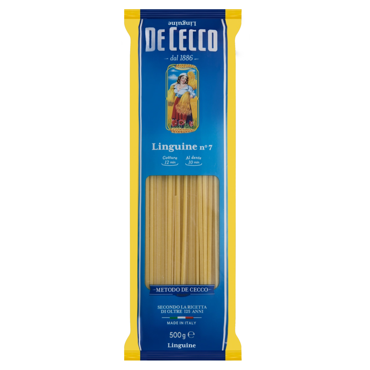 Macarrão De Sêmola De Trigo Grano Duro Linguine 7 De Cecco Pacote 500g