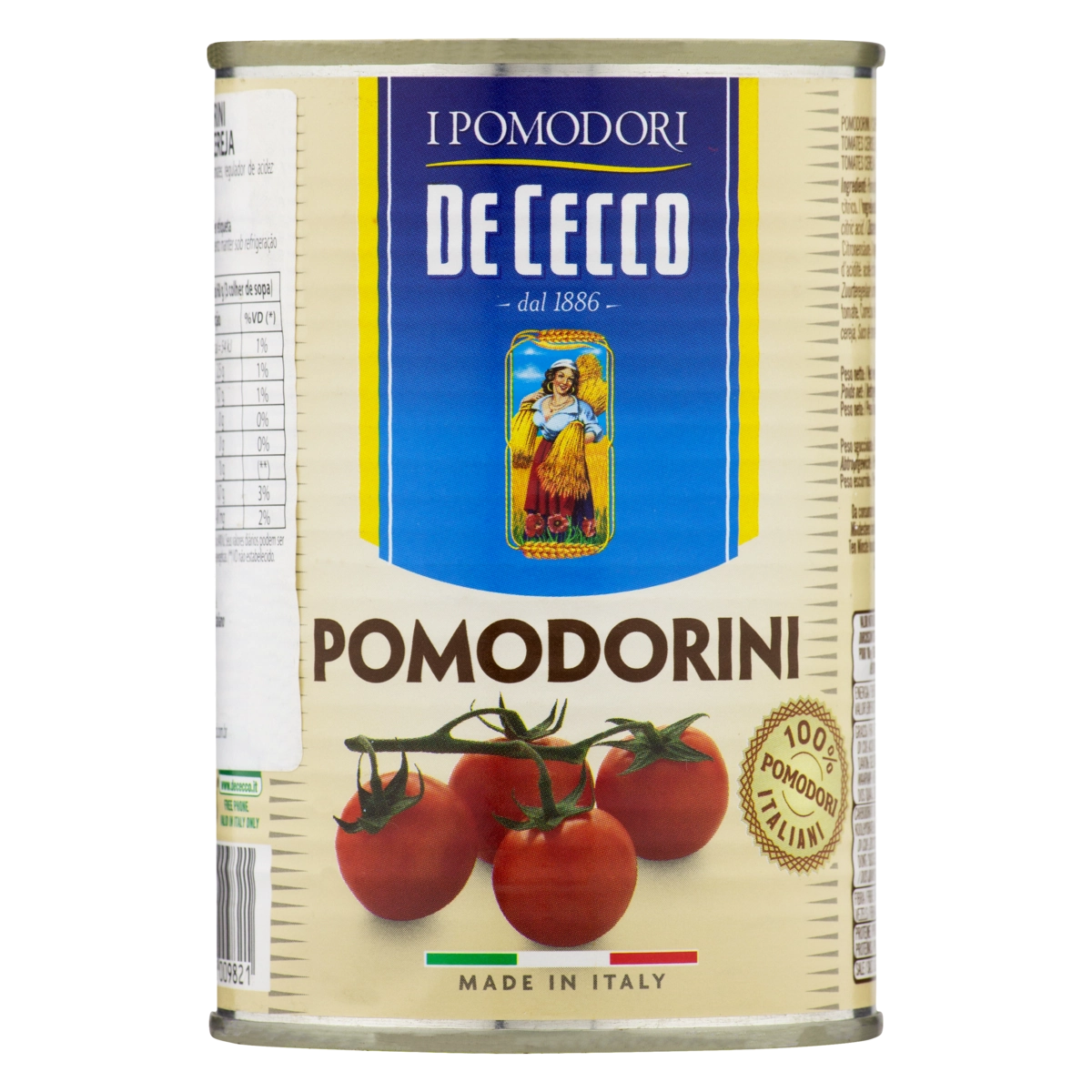 Tomate Cereja De Cecco Lata 240g