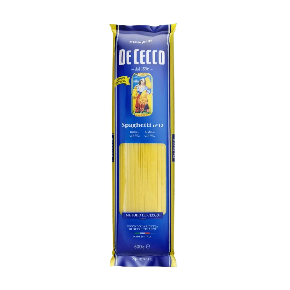 Macarrão Italiano Spaghetti DE CECCO Pacote 500g