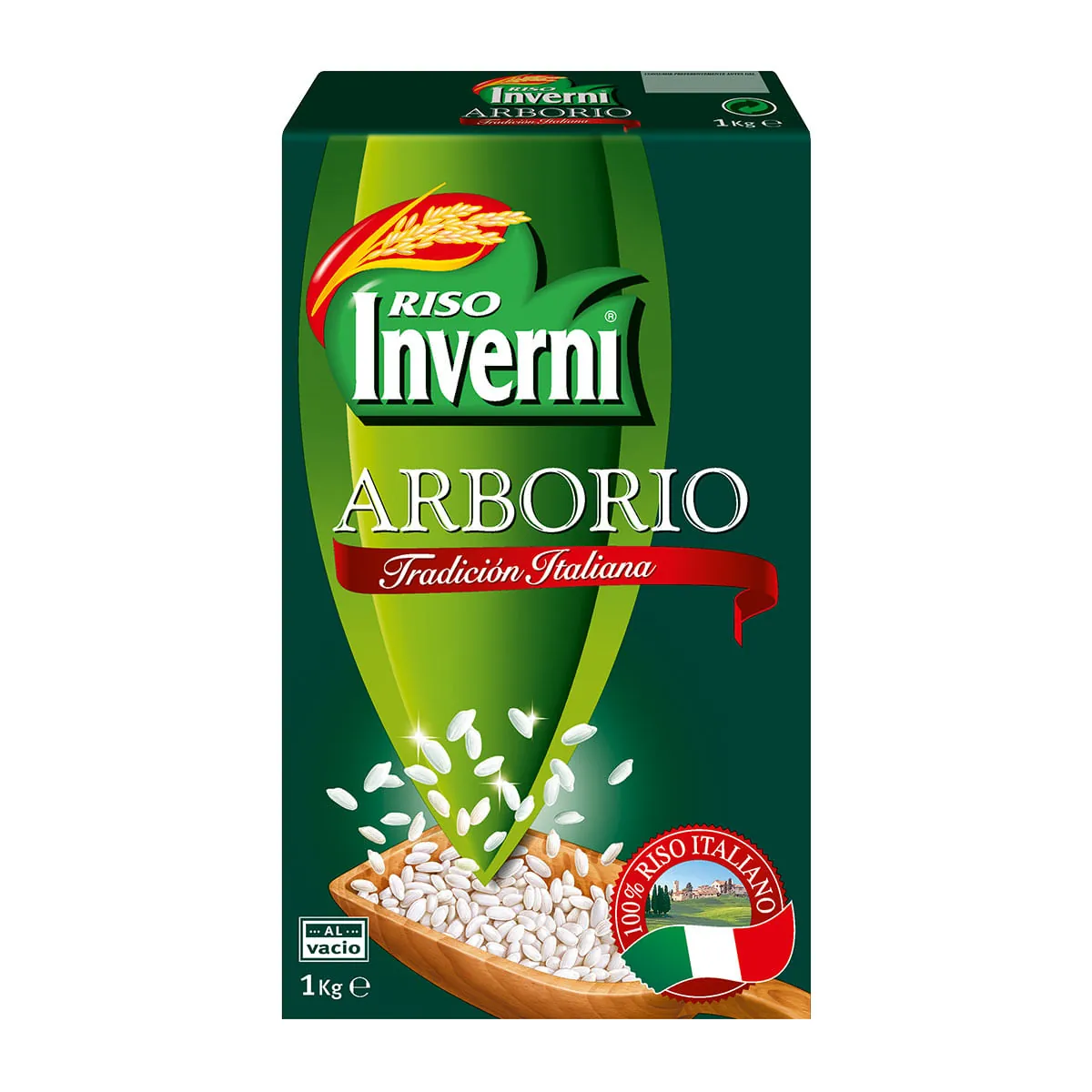 Risotto Italiano INVERNI Arborio Caixa 1kg