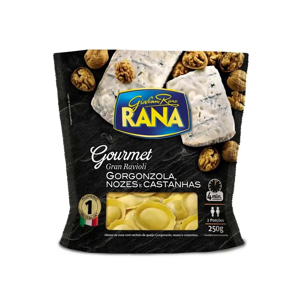 Gran Ravioli Gorgonzola com Nozes e Castanhas Giovanni Rana 250g