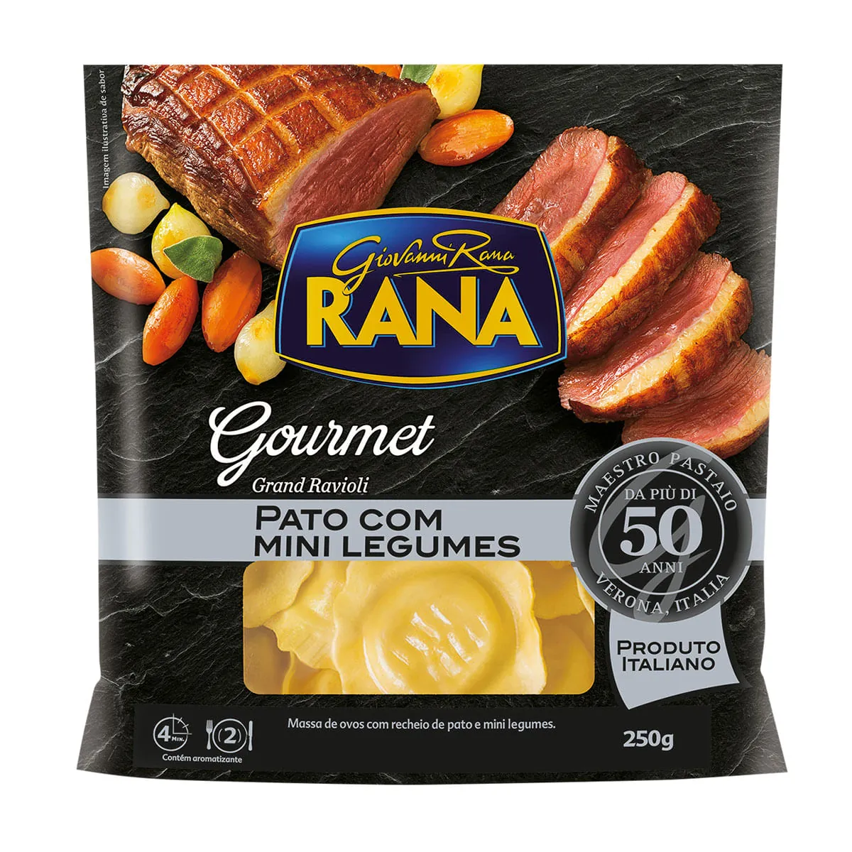 Massa Rana 250g Pato/legumes
