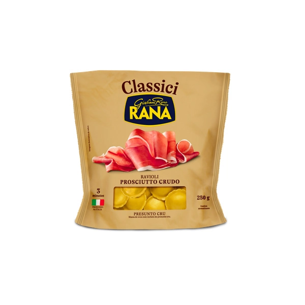 Massa Ravioli Rana Presunto Cru 250g