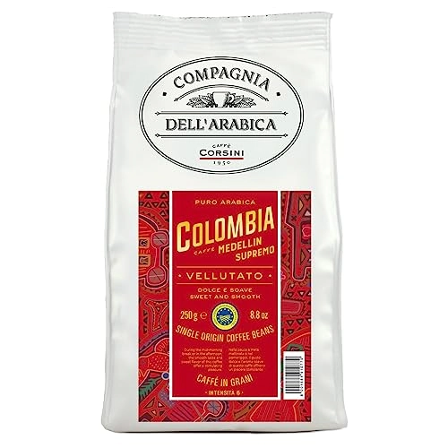 Café Torrado Em Grãos Colômbia Compagnia Dellarabica Pacote 250g
