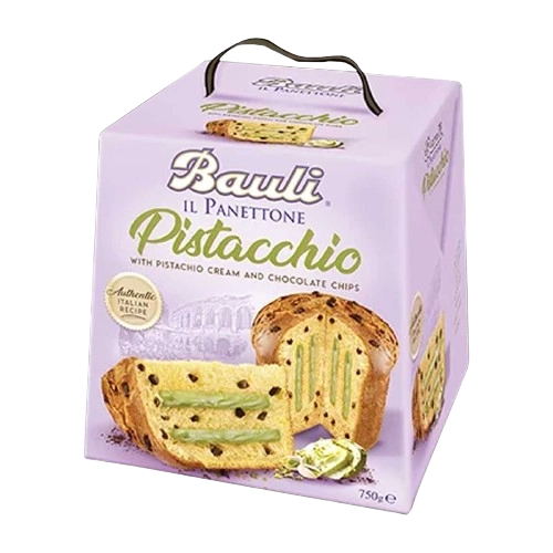 Panetetone Sabor Pistacchio Bauli 750g