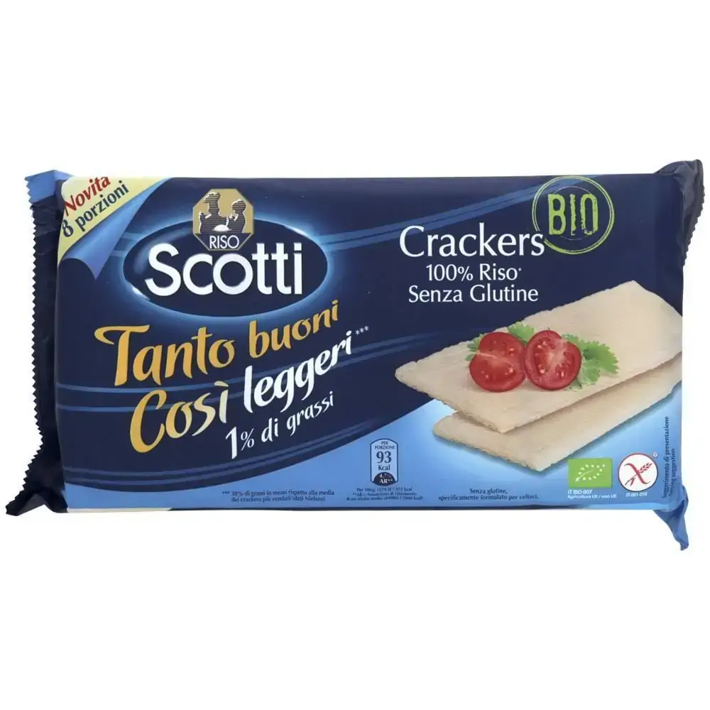 Fora De Linha Biscoito Rice Crackers 200g Riso Scotti