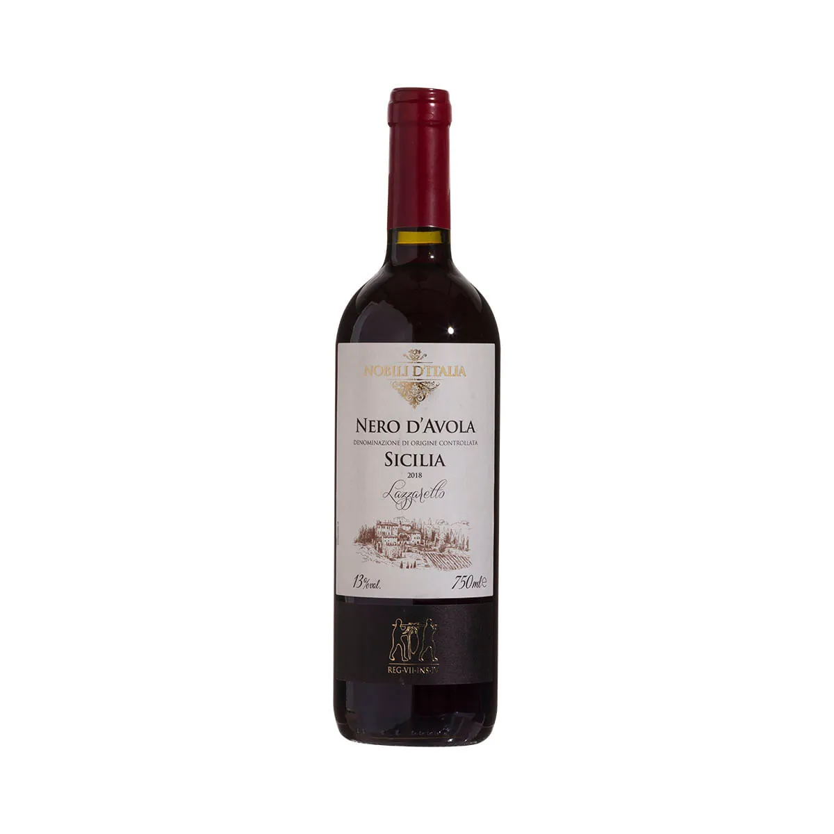 Vinho Tinto Italiano Nobili D'Italia Nero D Avola 750 ml