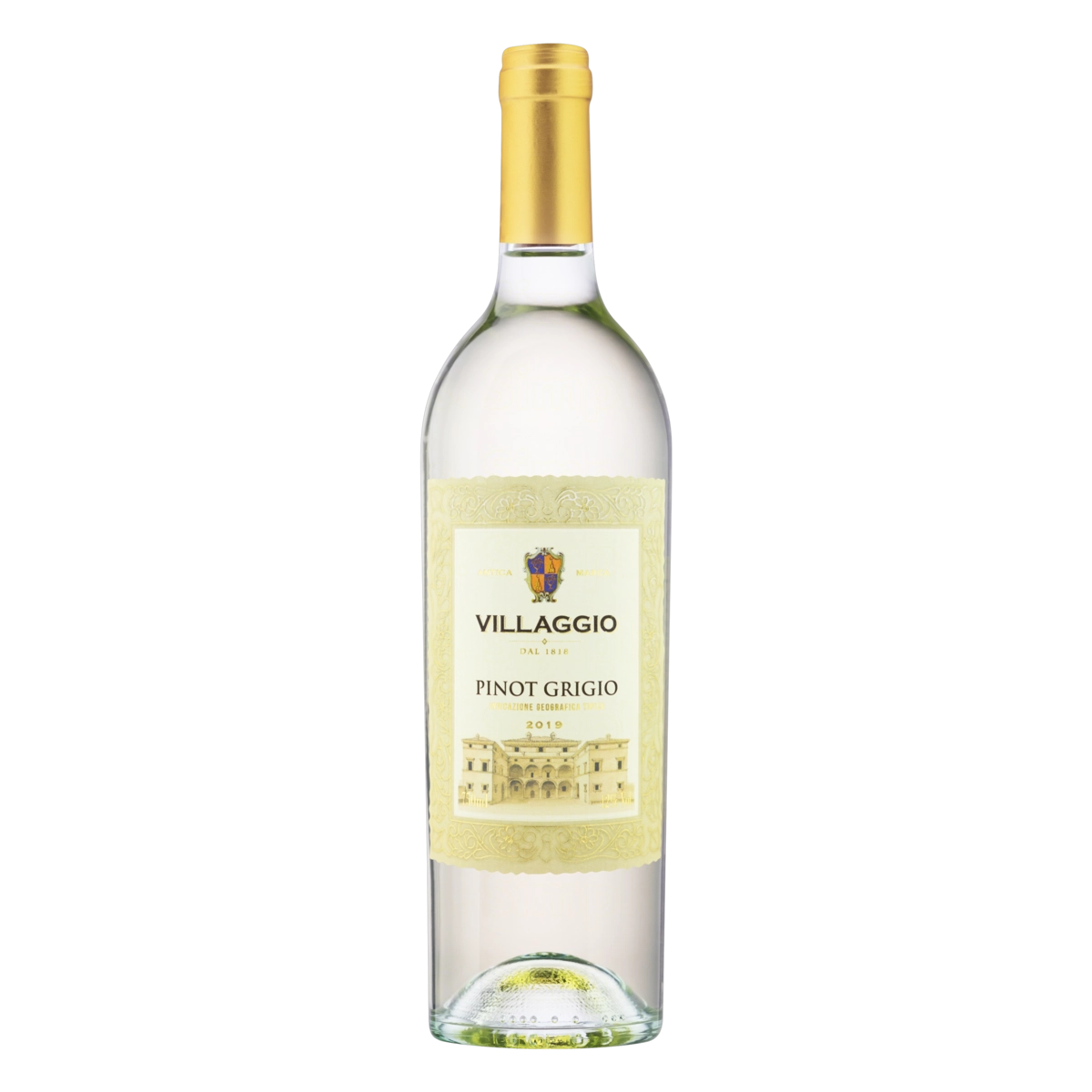 Vinho Italiano Branco Seco Villaggio Pinot Grigio Terre Siciliane Garrafa 750ml