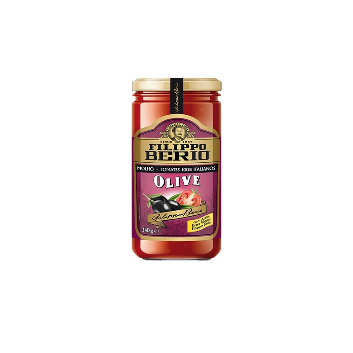 Molho Tom Azeitona Filippo Berio 340g