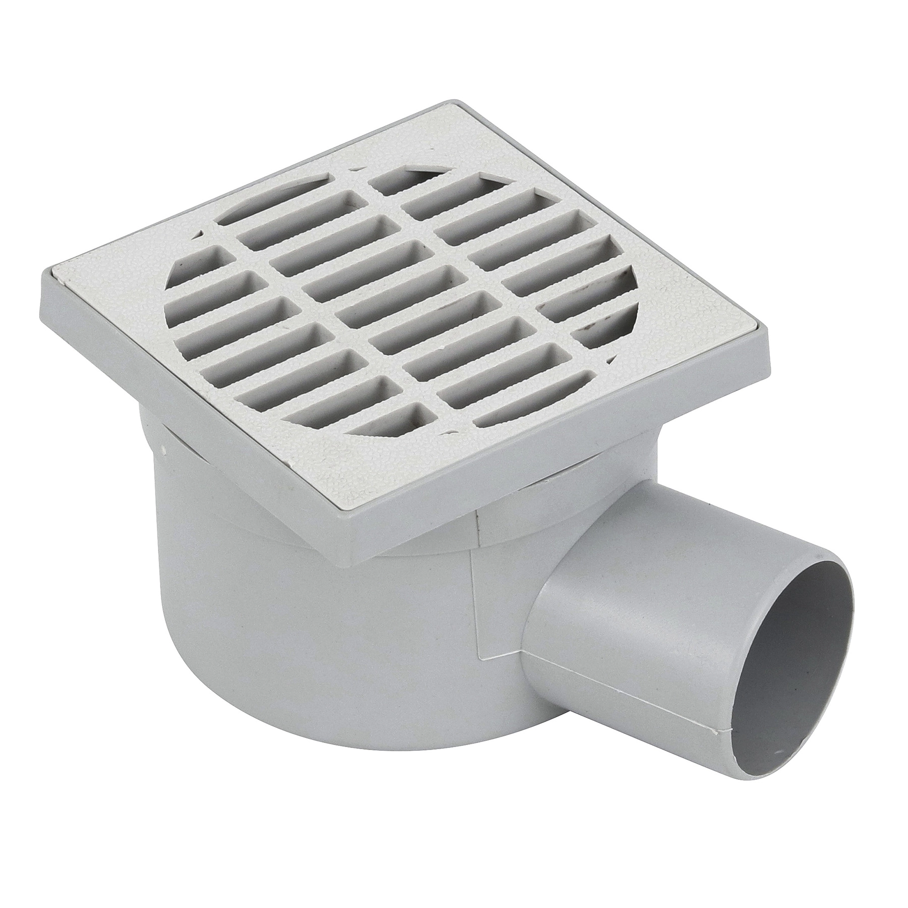 Ralo Sifonado Simples de Banheiro 11x11cm Polipropileno Branco Redondo Odem